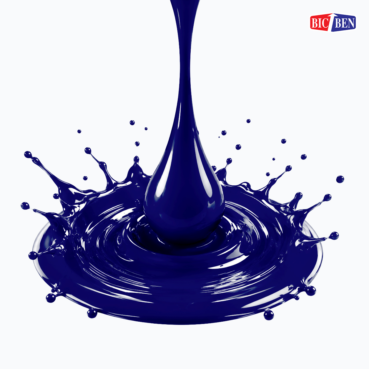 แม่สียูนิเวอร์แซล BIC-BEN สีน้ำเงินสดเหลือบเขียว