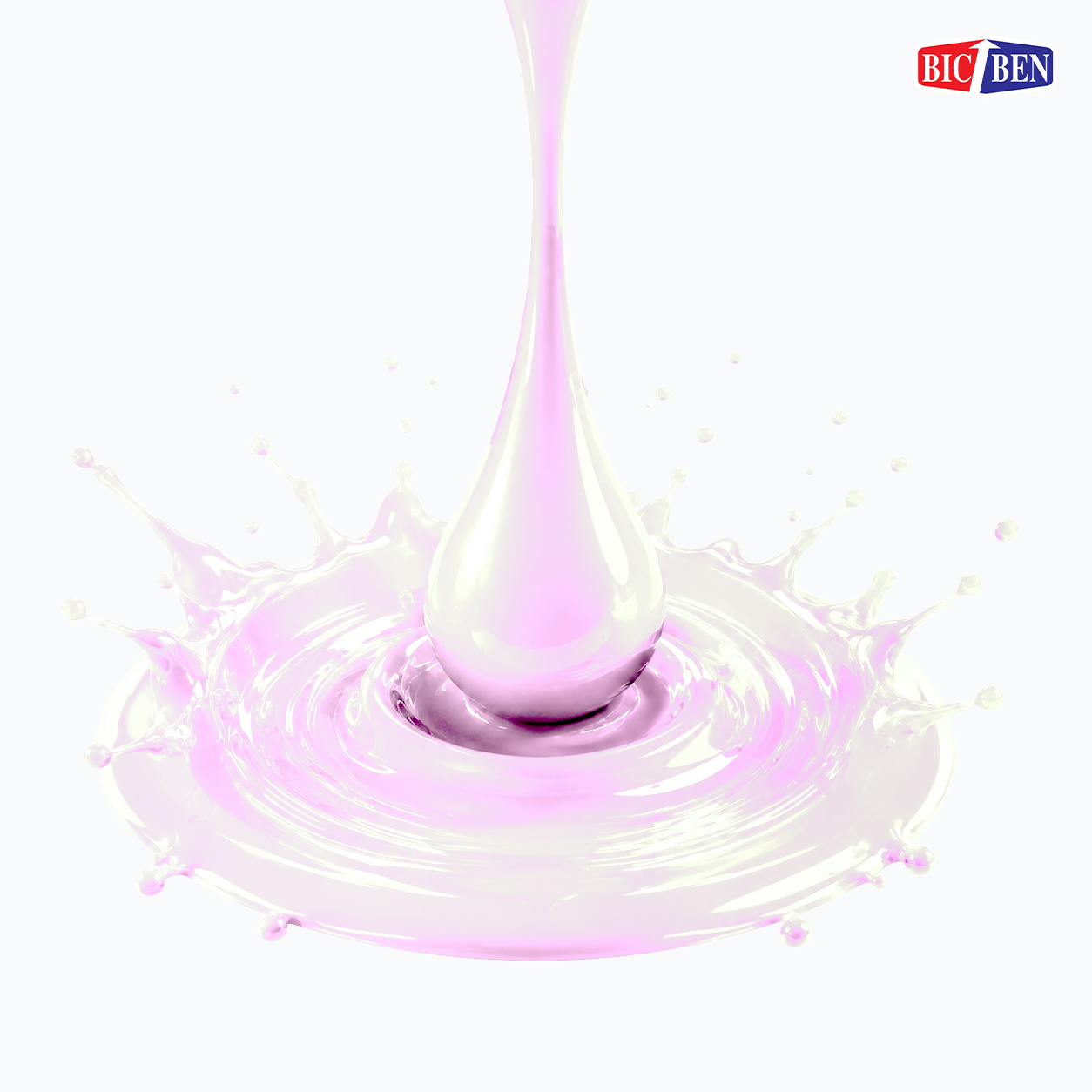 สีพ่นรถยนต์อะคริลิค BIC-BEN สีมุกชมพู