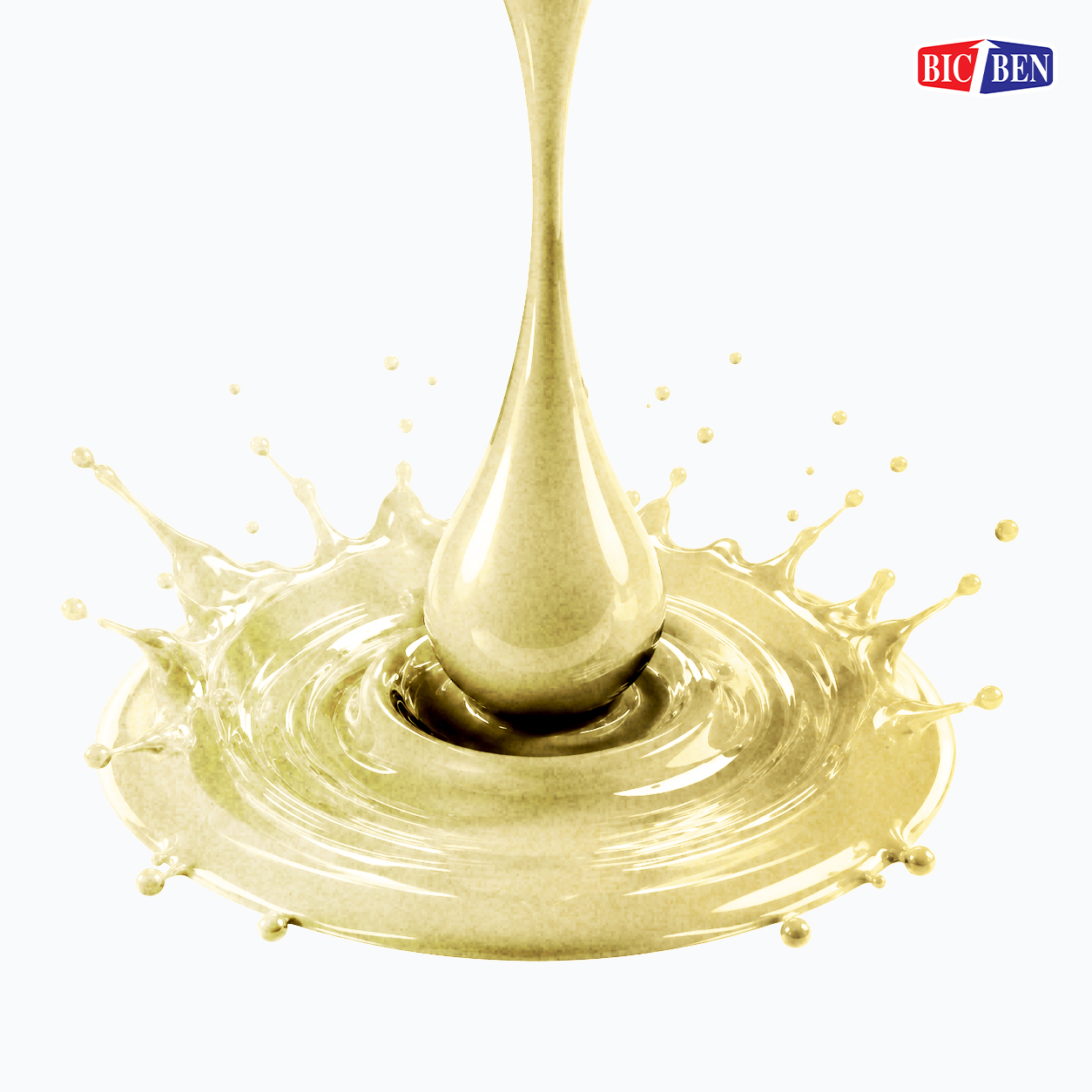 สีพ่นรถยนต์อะคริลิค BIC-BEN สีมุกทองอ่อน