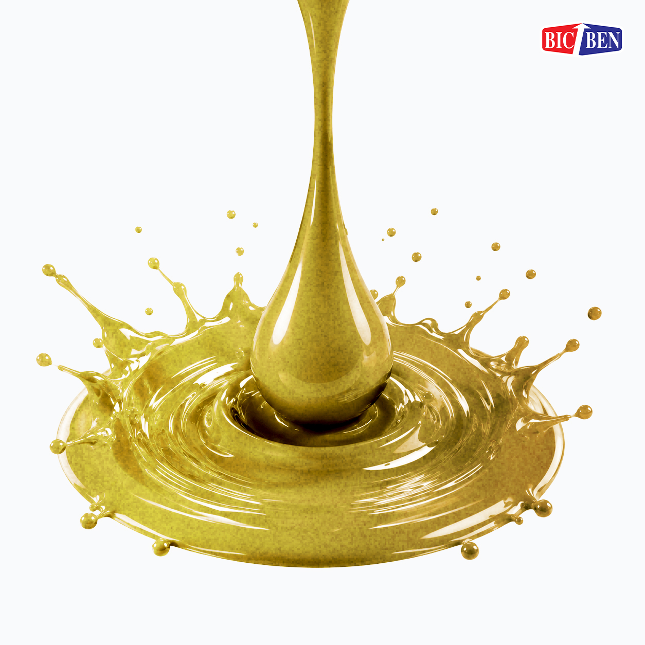 สีพ่นรถยนต์อะคริลิค BIC-BEN สีมุกทองแก่