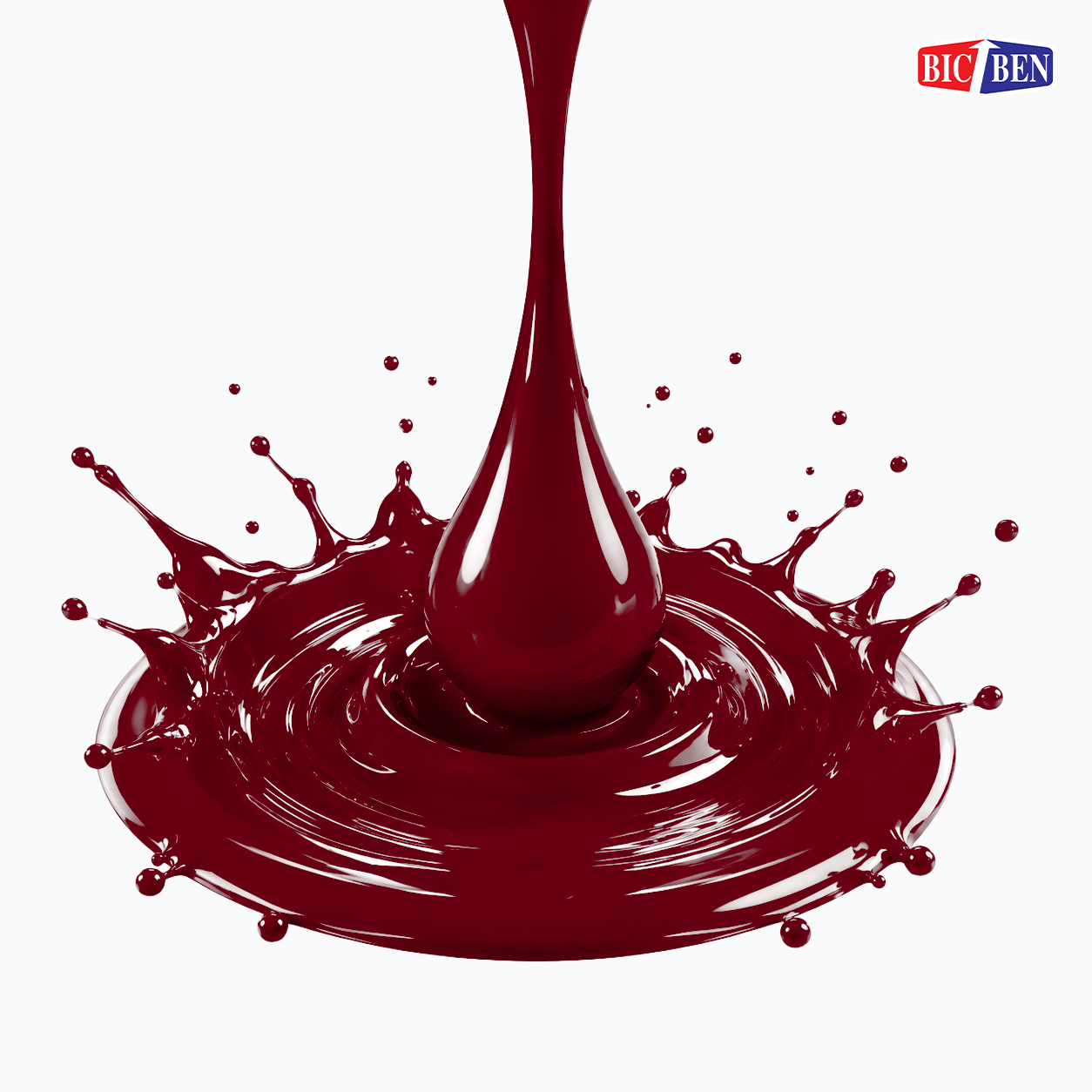 สีพ่นรถยนต์อะคริลิค BIC-BEN สีแดงมาเจนต้า