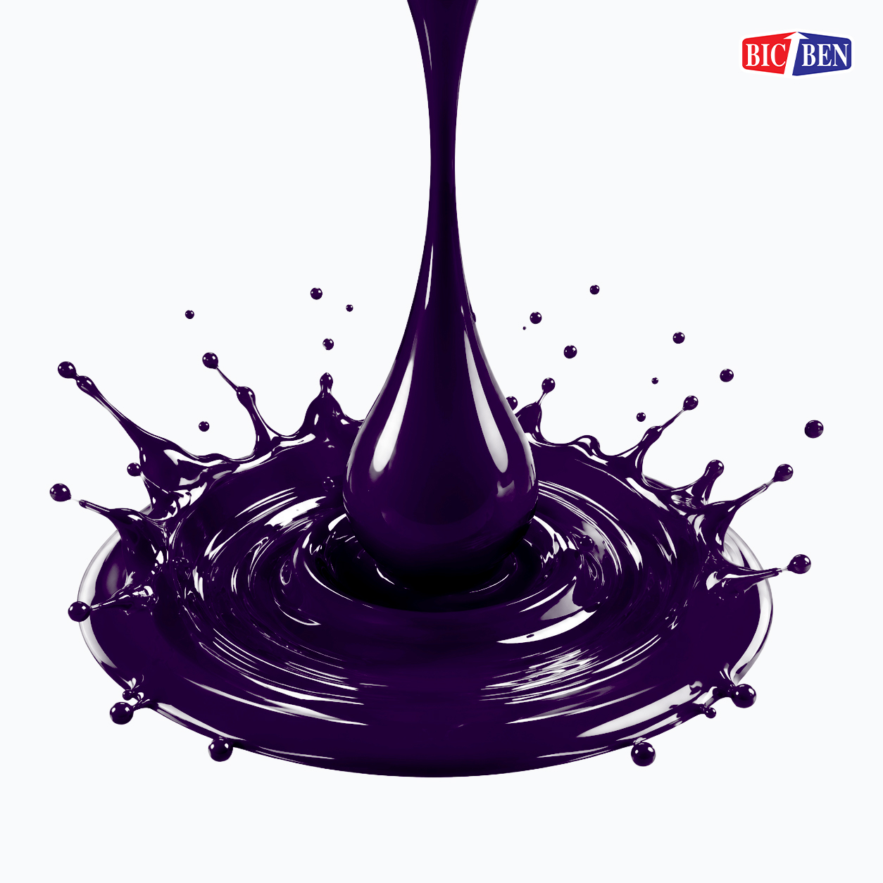 สีพ่นรถยนต์อะคริลิค BIC-BEN สีม่วง