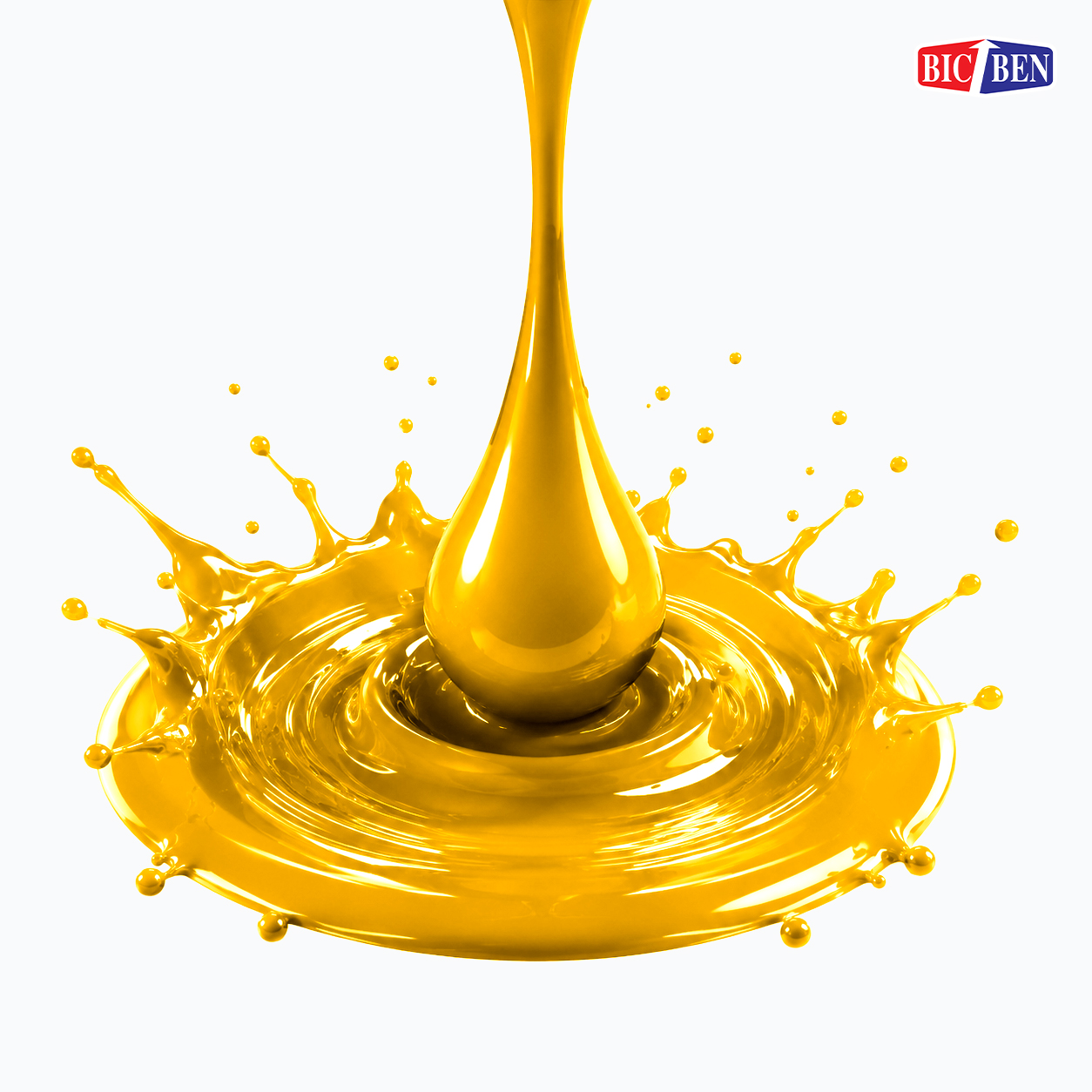 สีพ่นรถยนต์อะคริลิค BIC-BEN สีเหลือง