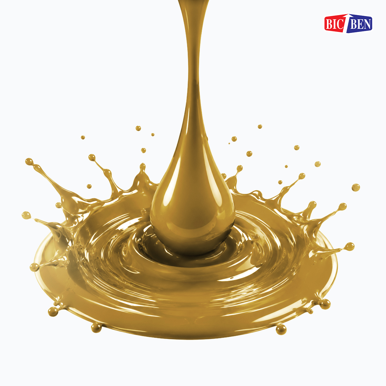 สีพ่นรถยนต์อะคริลิค BIC-BEN สีเหลืองอ๊อกไซด์