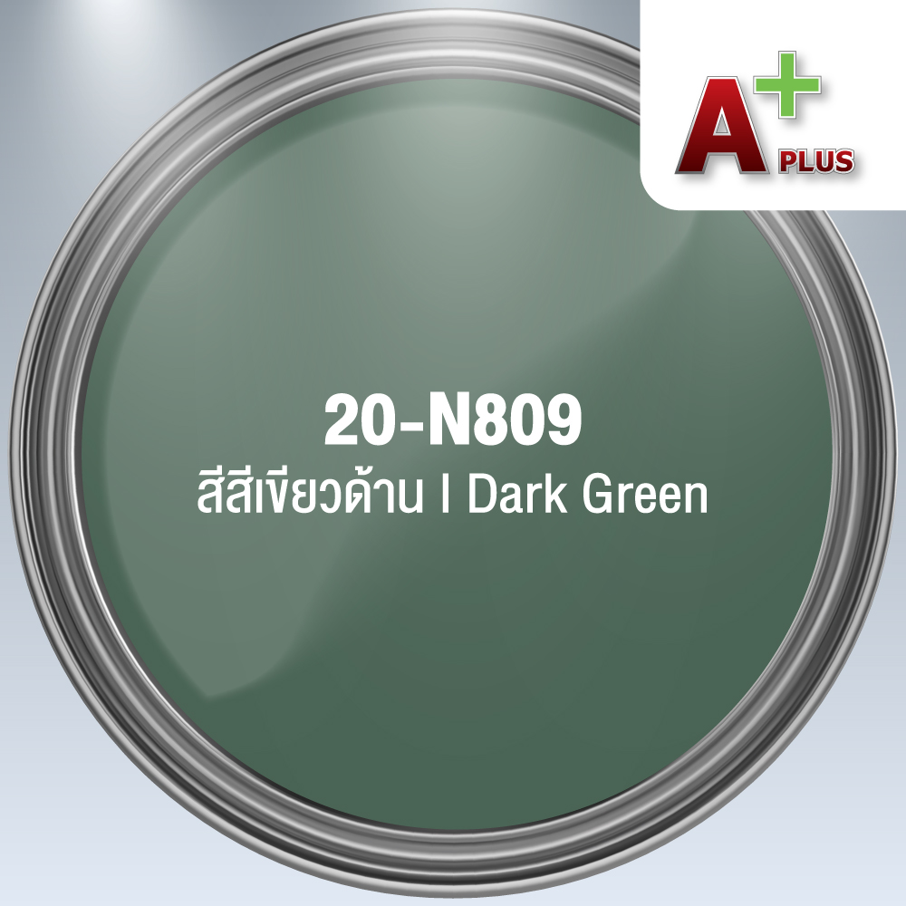 สีพ่นอุตสาหกรรมแห้งเร็ว A Plus สีเขียวด้าน 809