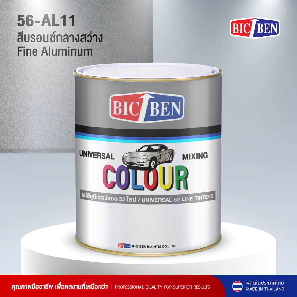 สีพ่นรถยนต์อะคริลิค BIC-BEN สีบรอนซ์ละเอียดสว่าง